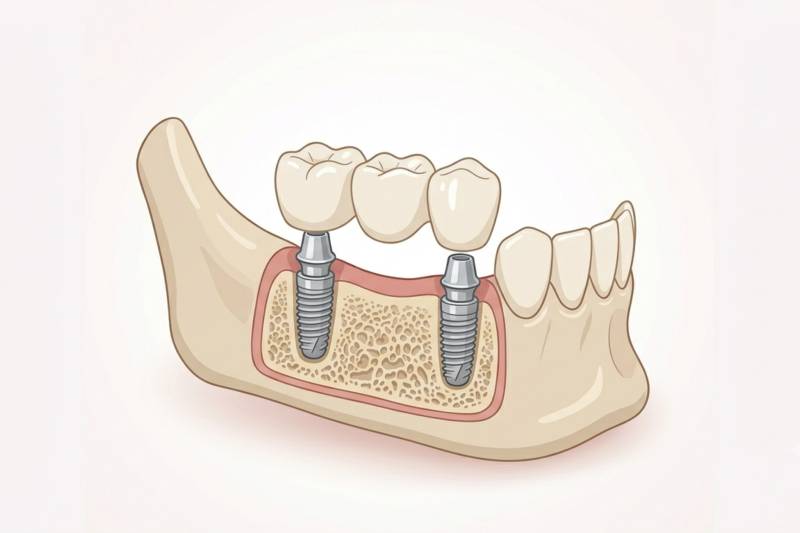 Retrouvez une dentition fixe et esthétique grâce à la pose d'un bridge sur implants dentaires de haute précision à Villefranche-sur-Saône